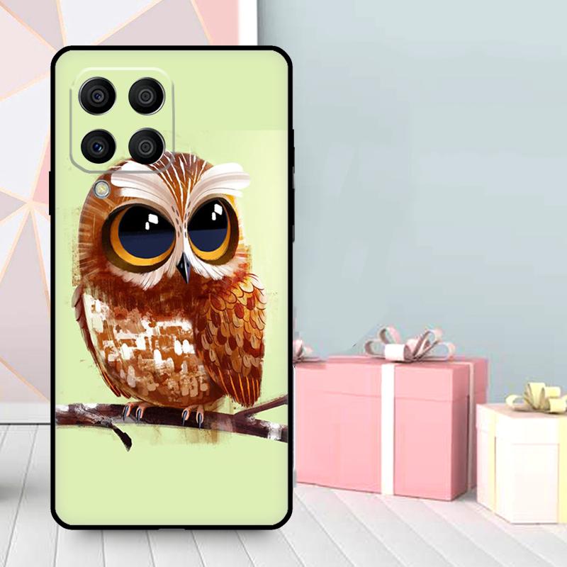 Cute Owl Cartoon Case For Samsung Galaxy M56 M52 M32 M53 M16 M11 M21 M31 M35 M12 M13 M14 M15 M36 M55 M34 M54