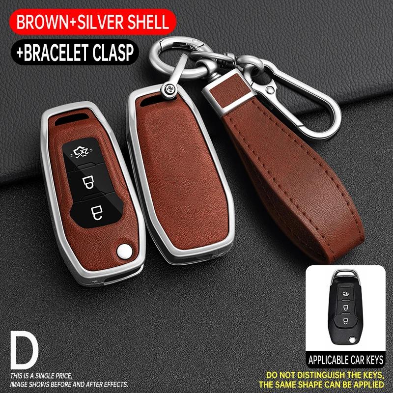 Interior Mouldings Car Remote Key Case Cover for Ford Figo 2017 Mondeo 5 Ecosport Fiesta Mk8 Everest Ranger Fusion Kuga Escort F