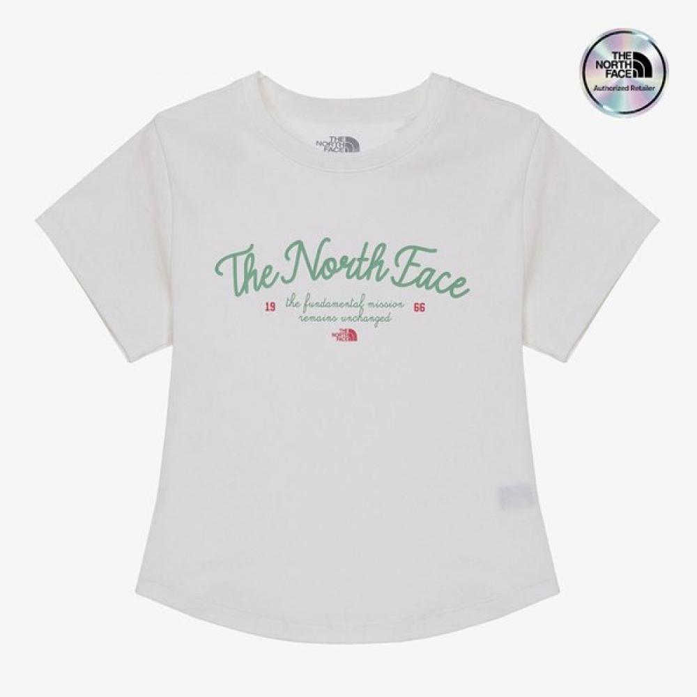 The NorTh Face Women S ShorT Sleeve Round T ShirT Off whiTe nT7ur33k OFF WHITE/080