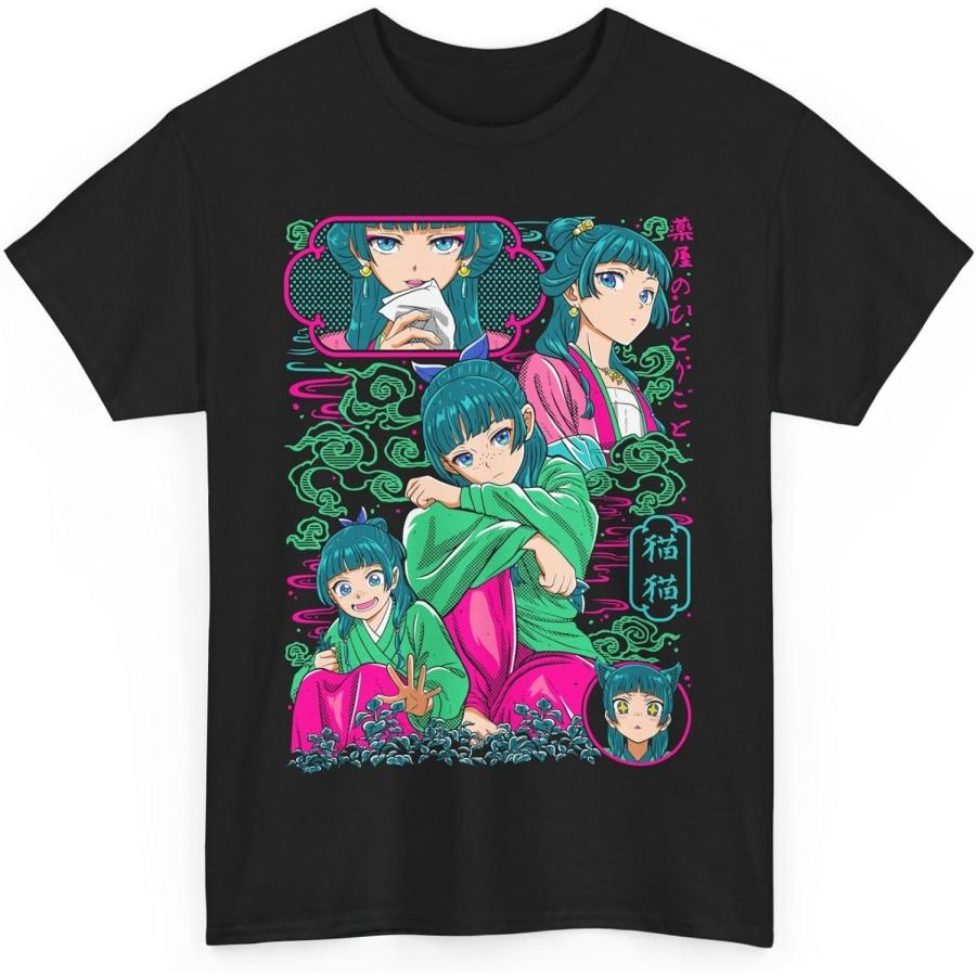 Anime Apothecary Diaries Maomao Cute Shy Anime Girl Waifu T-Shirt Jinshi Tee M-09 XXXXXL разноцветный