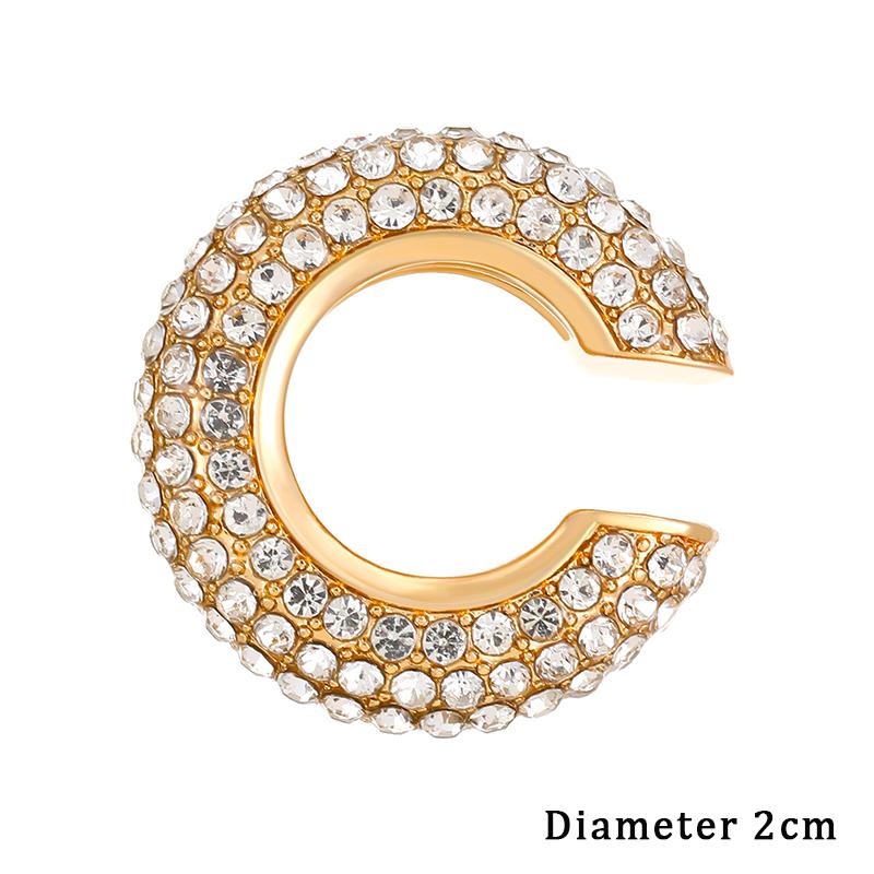 1/4/8Pcs C Shape Round Cartilage Clip Earrings For Women Luxury  Fake No Pierced Geometric Ear Cuff Jewelry