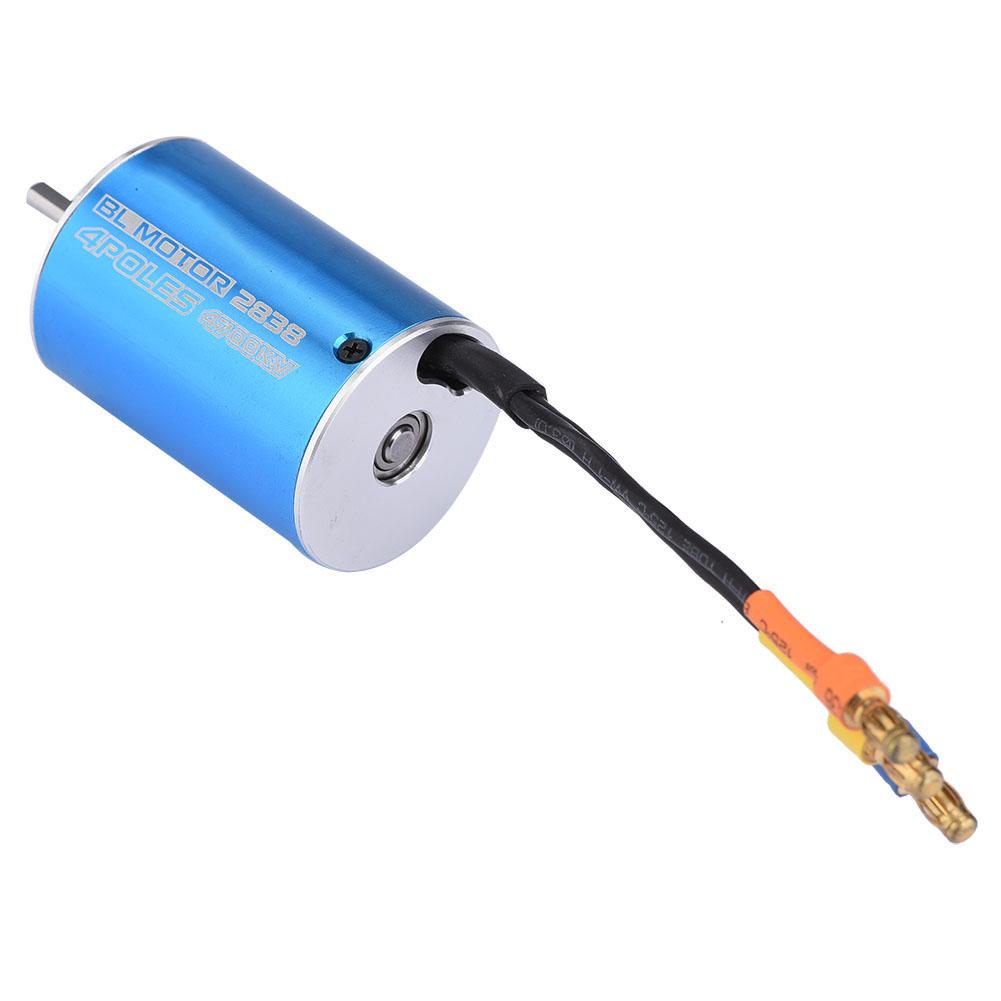 SURPASSHOBBY 4 Poles 2838 4700KV Brushless Motor for 1 12 1 14 RC Car Accessory (4700KV)