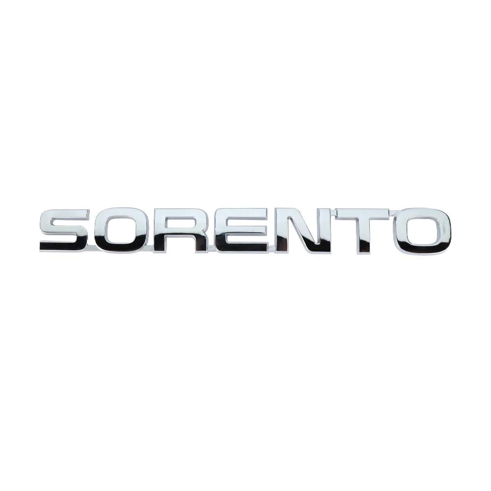 AAAGS1 3D ABS CERATO SORENTO Letter Badge Car Tail Emblem Rear Trunk Decor Sticker for Kia Sportage Rio Soul Picanto Optima Ceed Forte