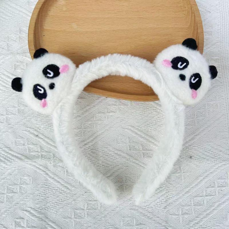 Cartoon Plush Headband: Cute Hair Accessory for Women & Kids, Perfect for Face Washing