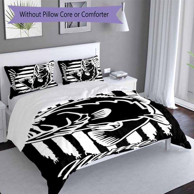 3pcs Custom Name Nash logo Set,Includes 1 Duvet Cover and 2 Pillowcases,All-season Bedroom Decor
