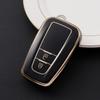 Kinotaka Smart Key Cover for Toyota Cars, Soft TPU for Prius 50 Series C-HR, Etc, Black