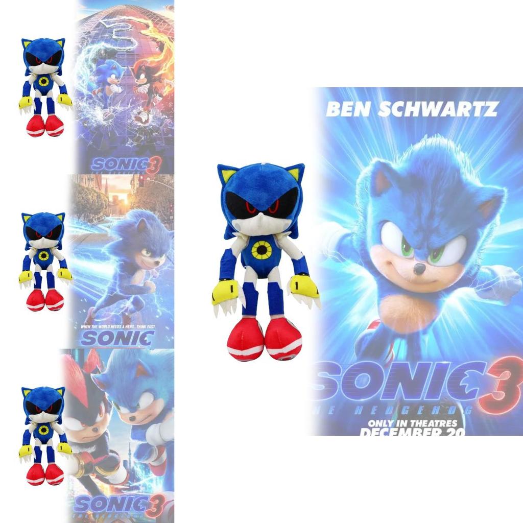 Peluche di Sonic The Hedgehog con Pelo Corto Super Morbido per Regalo ai Bambini