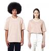 FELDSPAR BROOK 20-Count Striped Half-Rib Contrast T-Shirt [Ivory]