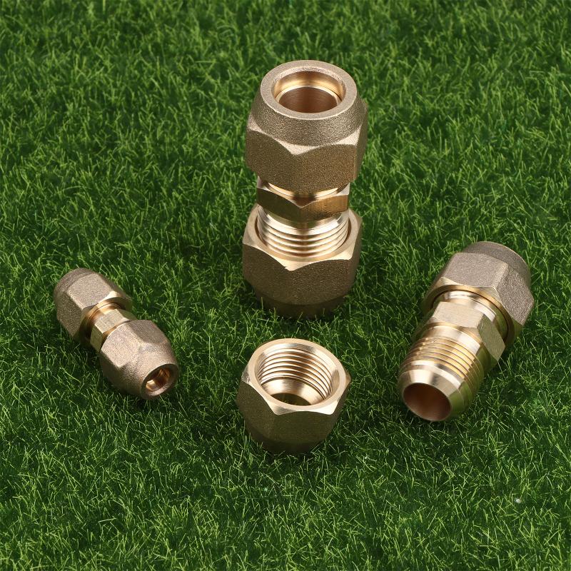 1 Stück 2 3 4 5 mm Schnellverbinder Gerades Rohrverlängerungsstück Schweißfreie Fittings Mit Bördelmuttern Kupferverbinder