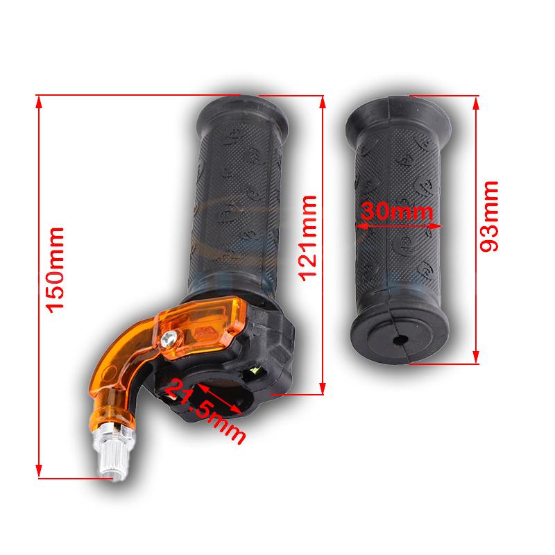 

22mm Mini Motorcycle Twist Throttle Handle Brake Lever Set for 2 Stroke 47cc 49cc Off Road Mini Bike ATV Motocross Motorcycle Turn the handle