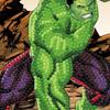 Crystal Art-kort med diamanter - Hulk - 18 x 18 cm