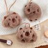 Pack of 4 Capybara Plush Keychains Charm Animal Shaped Keyring Bag and Phone Pendants Accessories Handmade Decoration