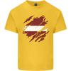 Torn Latvia Flag Latvian Day Football Unisexs Light Cotton Tshirt
