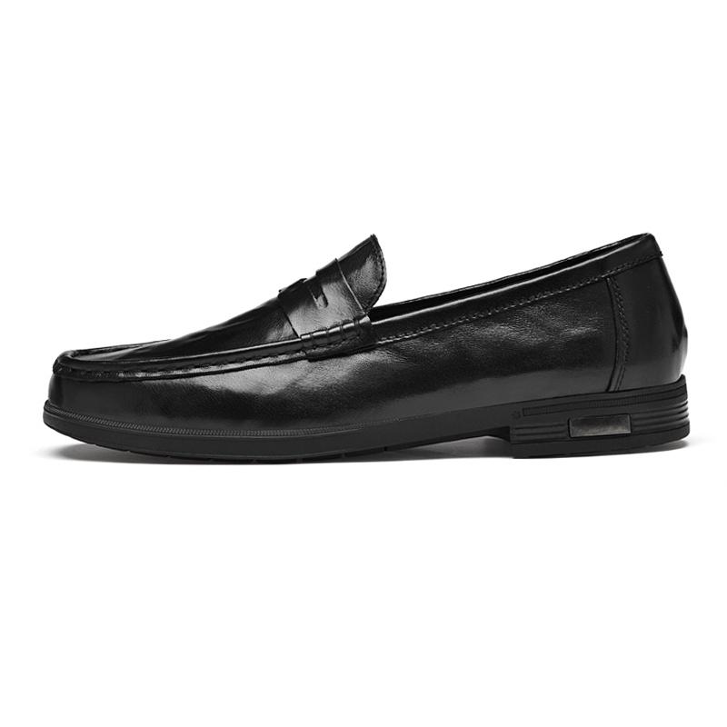 Herren Freizeit-Lederschuhe mit Obermaterial aus echtem Leder, Street Fashion Loafer, Multifunktionale und strapazierfähige Fahrerschuhe
