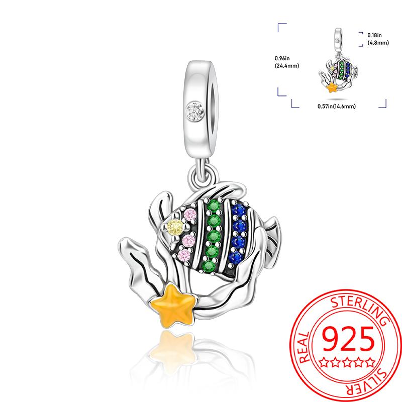 Summer Copper Sea World Kingdom Charm Pendant Beads Fit Charms Original Bracelet For Women Jewelry Making