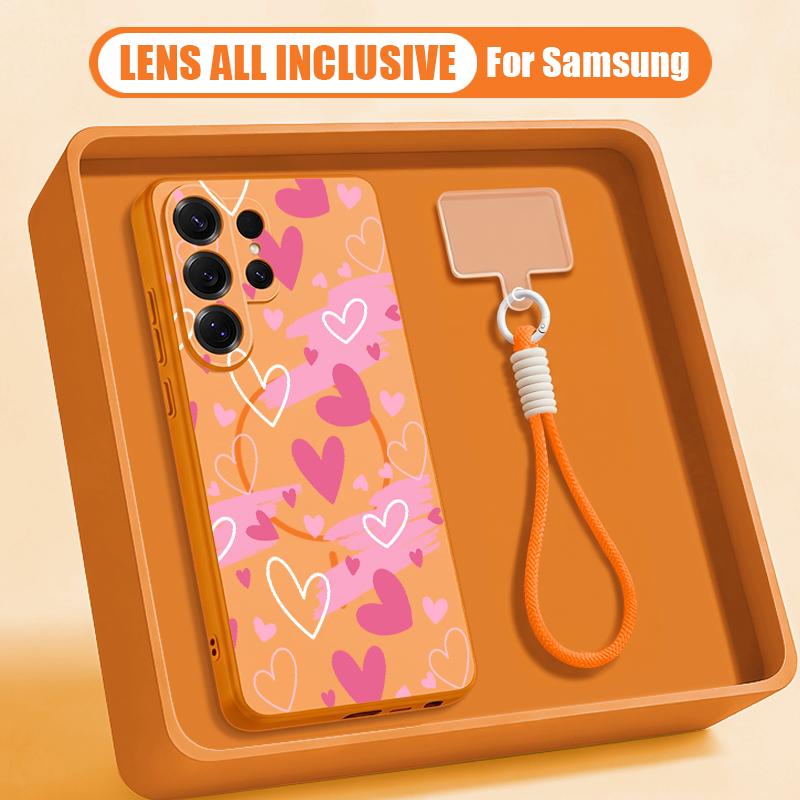 Marble Pattern Hand Strap Case For Samsung S26 Ultra S25 FE S24 S24 Plus A57 A37 A17 A56 A36 A16 A55 A35 A15 A54 5G Hybrid Magnetic Matte Cover