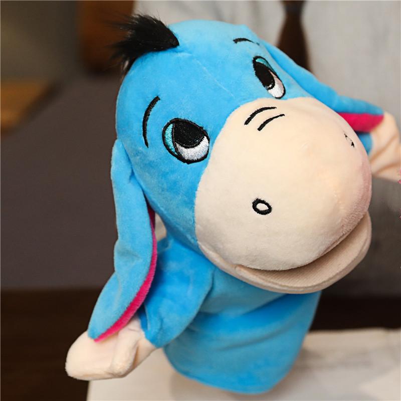 Cute Animal Hand Puppet Toy Gloves Open Mouth Can Move Dinosaur Lion Wolf Doll Tiger Children'S Gift