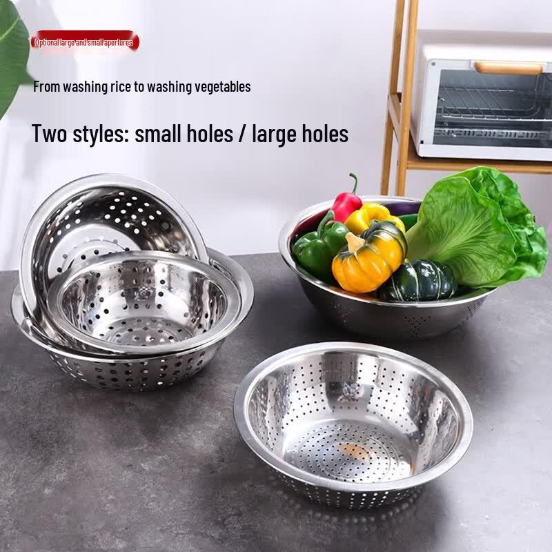 Thickened Stainless Steel Rice Washing Colander