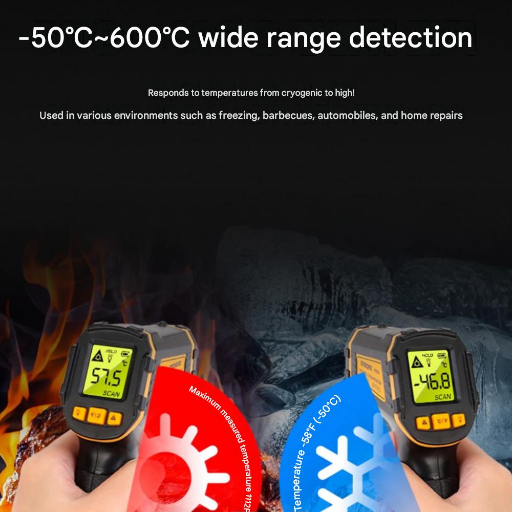Infrared Thermometer, Yellow and Black