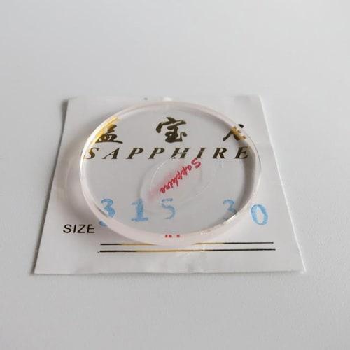 2024 Watch Flat Sapphire Crystal Smooth Surface Watch Glass Replacement for Watch Repairer