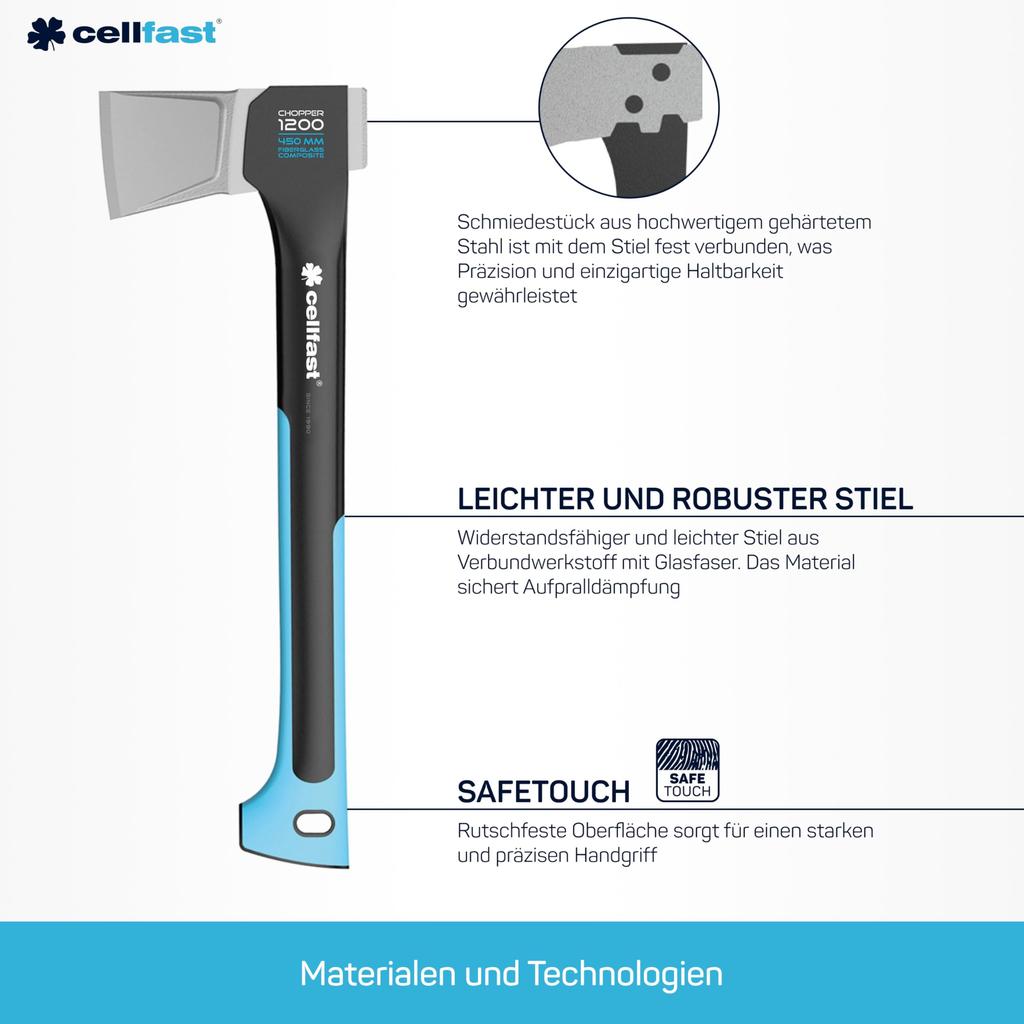 Cellfast Axe for Splitting Cellfast 450mm Firewood, 1200.00
