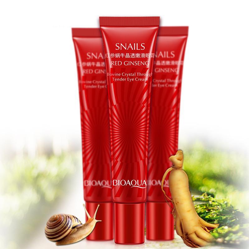 Snail Essence Eye Cream Red Ginseng Moisturizer Ageless Makeup Gel