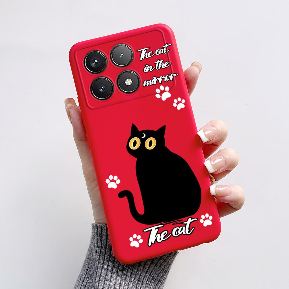 For Xiaomi POCO F6 Pro Case Cute Bear Cartoon Frog Silicone Soft Rubber Camera Protector Case POCO F6 Pro Case POCO F6 Pro Cover