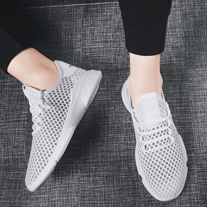 Fashion Breathable Sports Shoes for Men Mesh Upper Minimalist Basketball Trends 2025 Summer Sale On Lightweight Trend Man Casual Sneaker