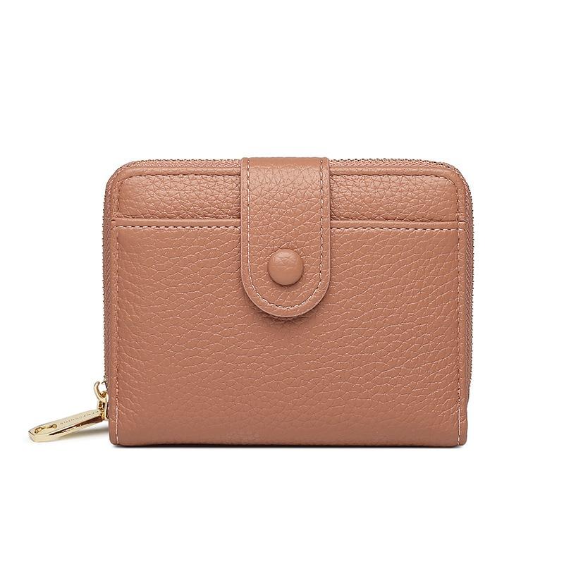 New Zipper Women Wallets Simple Buckle Coin Purses Large Capacity Card Holder Wallet Fashion Lychee Pattern Multi Card Wallet