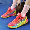 Luminous Color Basketball Shoes Low-top Wear-resistant and Non-slip Professional Practical Sports Shoes Rubber Outsole Friction Has Sound