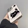 Surprised Little Black Cat for Apple 16promax Phone Case New for IPhone 1 5 Plated Protective Cover New