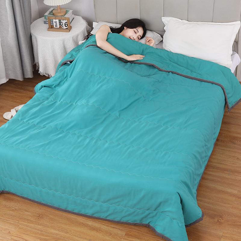 Couette d'été en coton lavable à l'eau avec teinture active pour chambre à coucher et dortoir