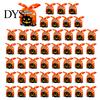 Halloween Candy Bags 48 Pcs Bags, Kids Trick or Treat Goodie Cute Rabbit Food Grade for Nougat Ear Small Plastic Gift Cookie, Snack, Treat,