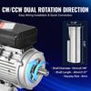 0.75KW Electric Motor 1400RPM AC 220~240V 5.45A 1-Phase 19mm Keyed Shaft
