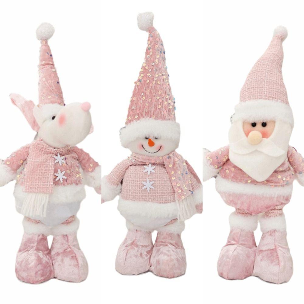 Standing Expandable Snowman Doll Matching Supplies Elk Doll Christmas Decorations  Christmas Decor