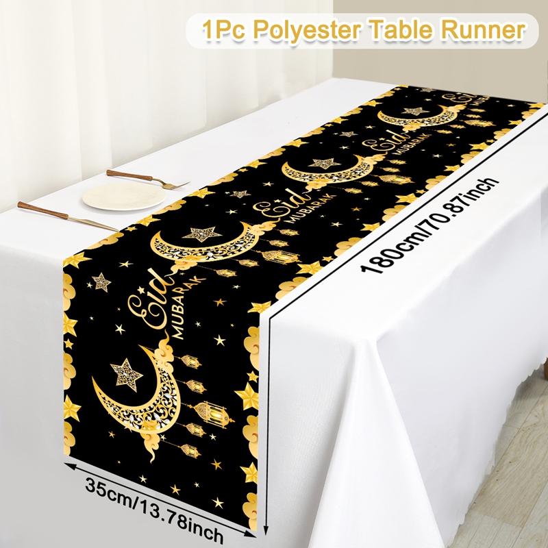 Ramadan Decor Tablecloth EID Mubarak Decor For Home 2025 Ramadan Kareem Islamic Muslim Party Eid Al Adha Gifts Happy Eid Al Fitr