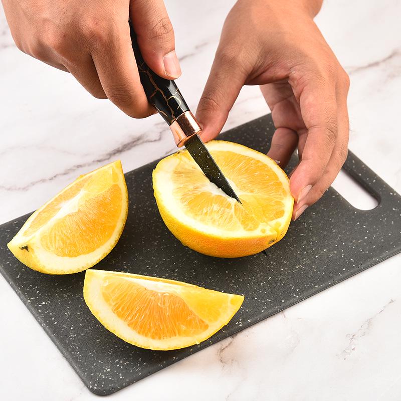 3-Piece Double-Sided Cutting Board Set: Ideal for Fruits, Vegetables, and Baby Food. Durable Plastic for Household Kitchens.