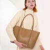 Women's bag niche high-end leather hand-held large bag to work commuting cowhide large capacity shoulder tote bag women
