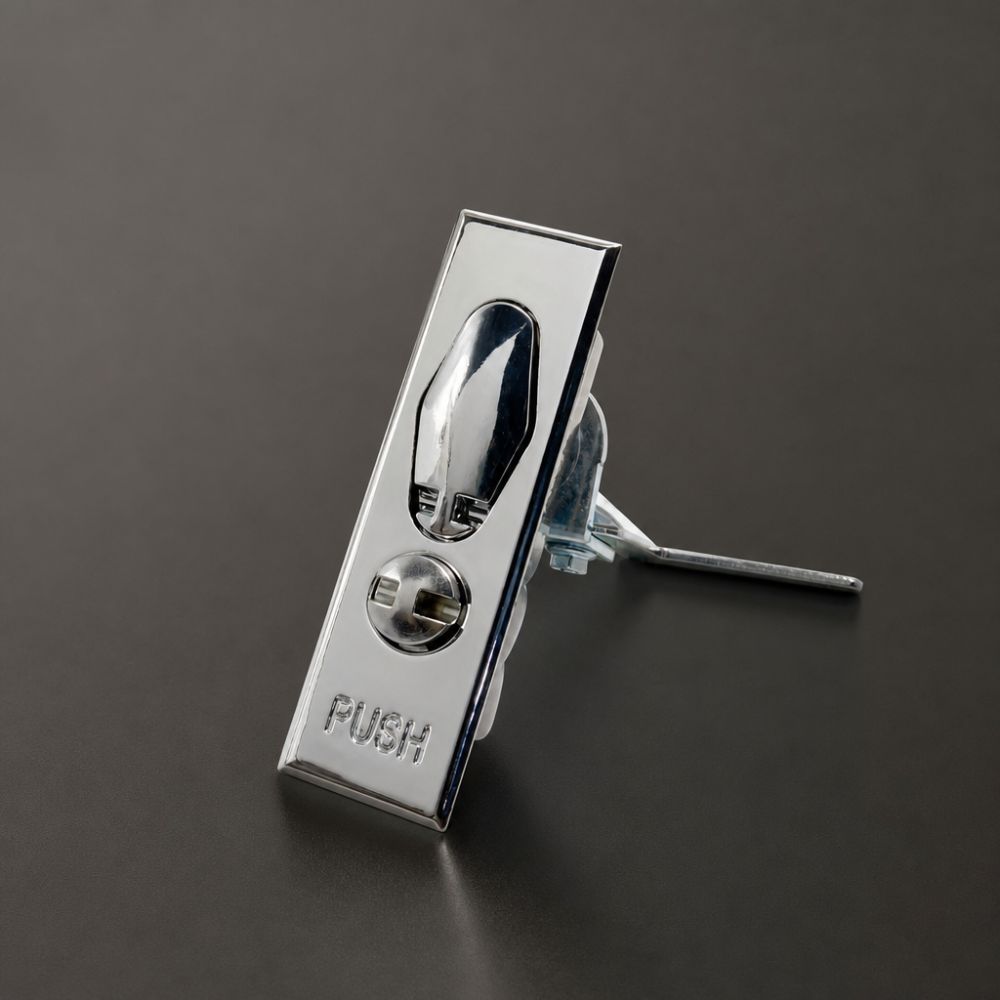 Brushed Flat Lock with Key Distribution Cabinet Door Lock Metering Lock  Distribution Box