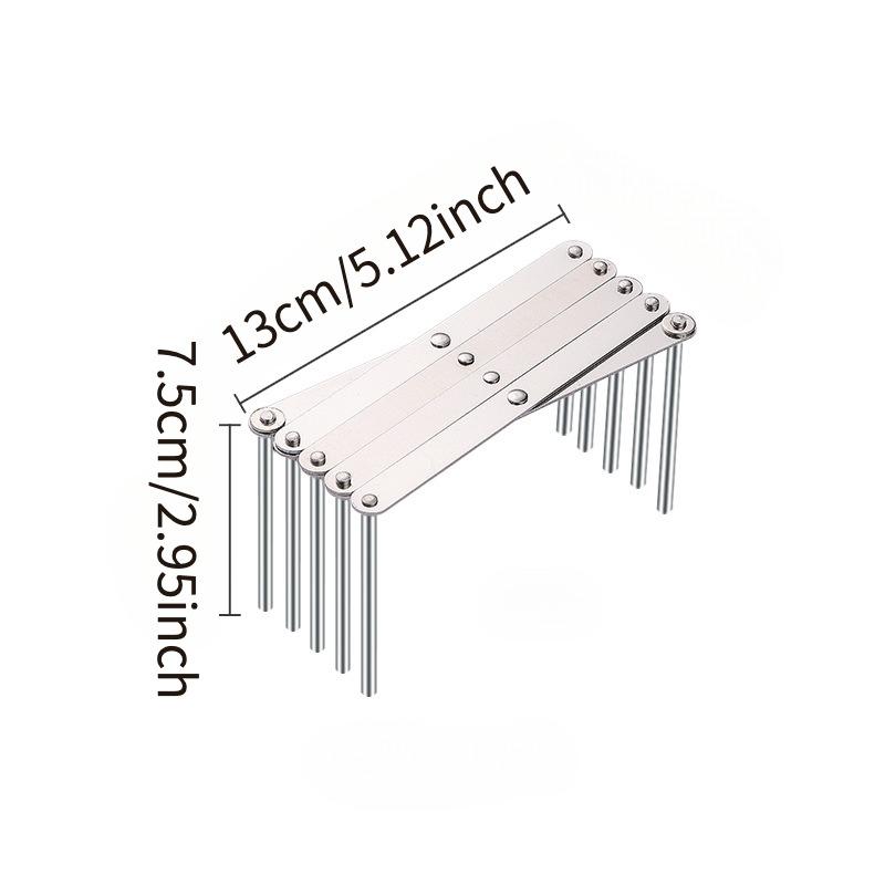 Stainless Steel Telescopic Rack Folding Kitchen Storage Dish Rack Multi-purpose Pot Lid Organizer Telescopic Folding Steaming Ra