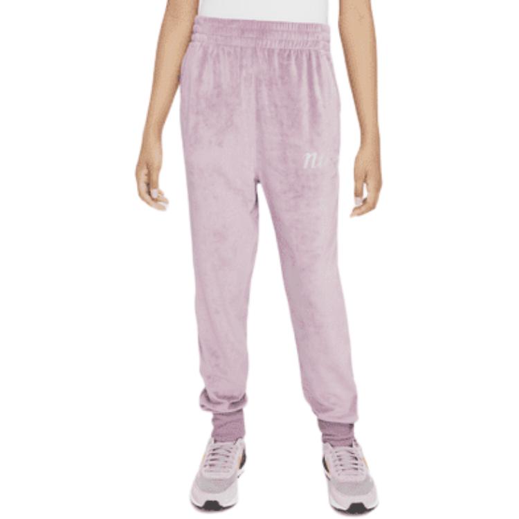 

Nike Спортивная одежда мода удобные мягкие универсальные трикотажные спортивные штаны детские брюки серые фиолетовые красные FZ5589-523 XS