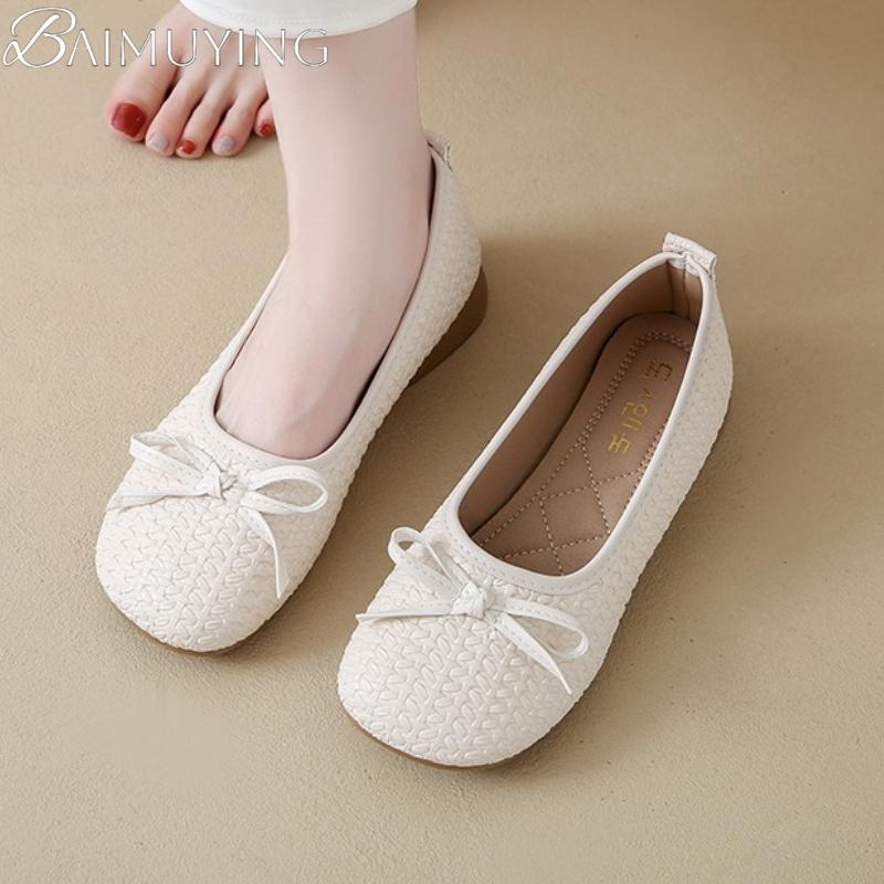 Bow Women Flats Square Toe Shoes New Trend Loafers Shoes Sandals Brand 2025 Summer Sneakers Walking Woman Zapatos Mujer