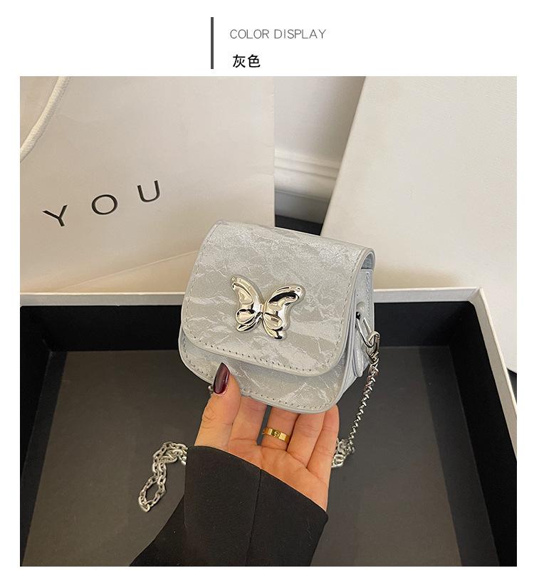 Премиум маленькая сумка женская летняя новая мини помада косая сумка популярная бабочка — фото 7