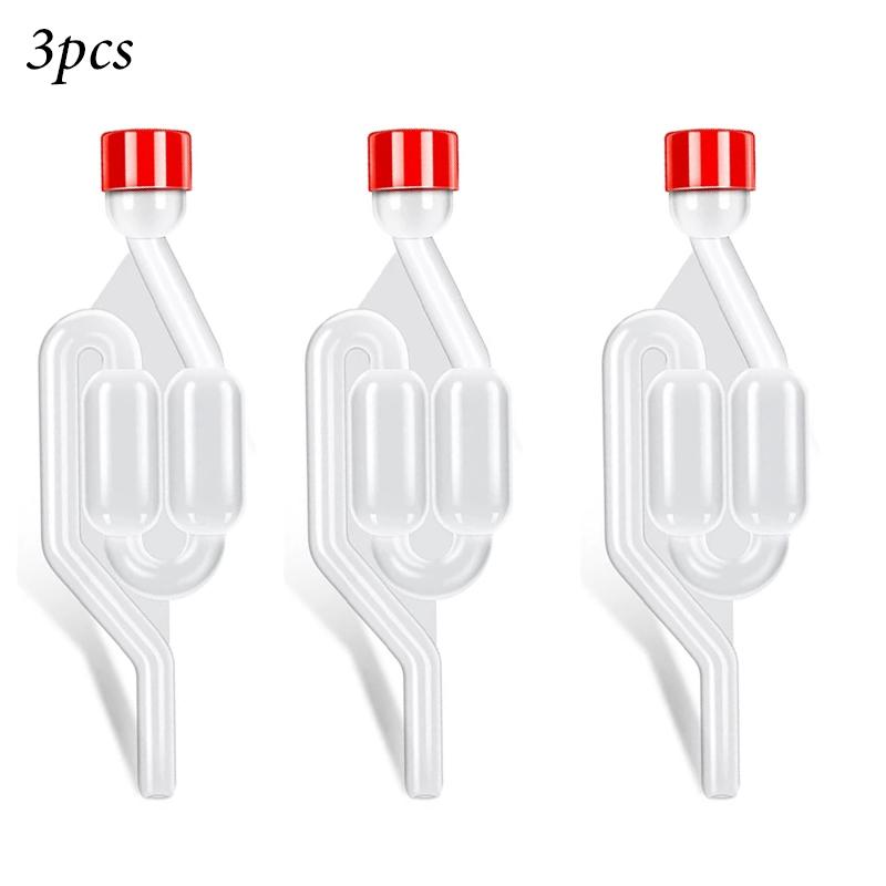 Priehľadné vzduchové uzávery S-tvaru, Bublinkové vzduchové uzávery pre domovaričov, Zátky na demižóny a Tesniaci ventil fermentora s priechodkami potravinárskej kvality