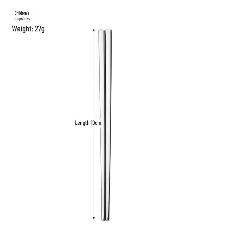 

304 Stainless Steel Square Chopsticks