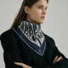 AVVINA PELLE Montre Square Silk Scarf 90 - Navy