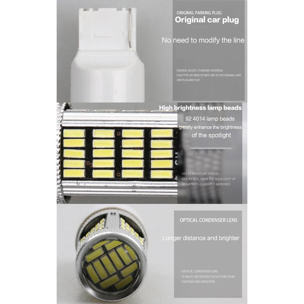 2pcs LED Light Turn Signal Brake Light Reversing Fog Light Bulb T20 1156 1157 T15 Ba15s W21w Py21w