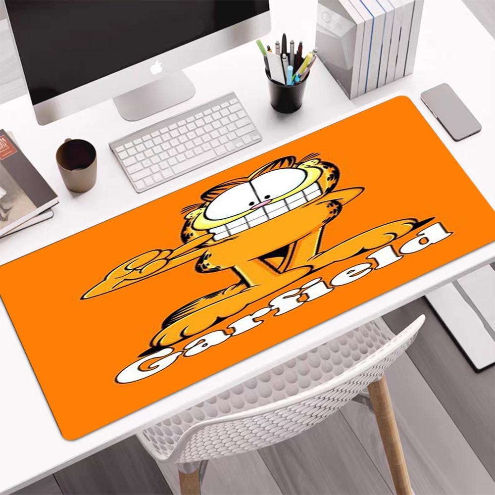 Garfield Theme Mouse Pad, Non Slip Rubber Base, Multifunctional Office & Home Decor, Perfect for Workspace Personalization.