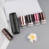 Convenient Travel Short Handle Retractable Makeup Brush with PU Zipper Bag Multifunctional Foundation Brush Honey Brush Beauty Tool