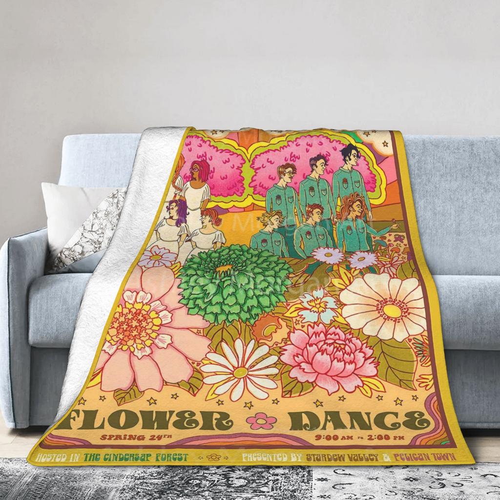Stardew Valley Greenhouse Flannel Blankets Winter  Soft Throw Blanket for Kids Adult Couch Chair Aesthetic Bedspread Sofa Cover